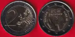 Ispanija 2 euro 2026 "Rights, Inclusion" UNC 