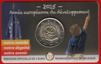  Belgija 2 euro 2015 "Year for Development" UNC 