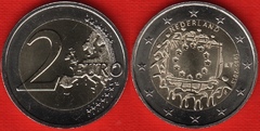  Nyderlandai 2 euro 2015 "Flag - Vėliava" UNC 