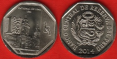  Peru 1 nuevo sol 2014 "Catedral Lima" UNC 