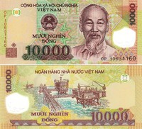  Vietnamas 10000 Dong 2010m. P119 UNC 