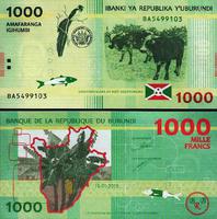  Burundis 1000 Franku 2015m. P51 UNC 
