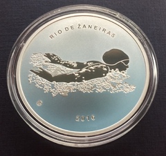  Lietuva 20 euro 2016 "RIO - Plaukimas" Ag PROOF 