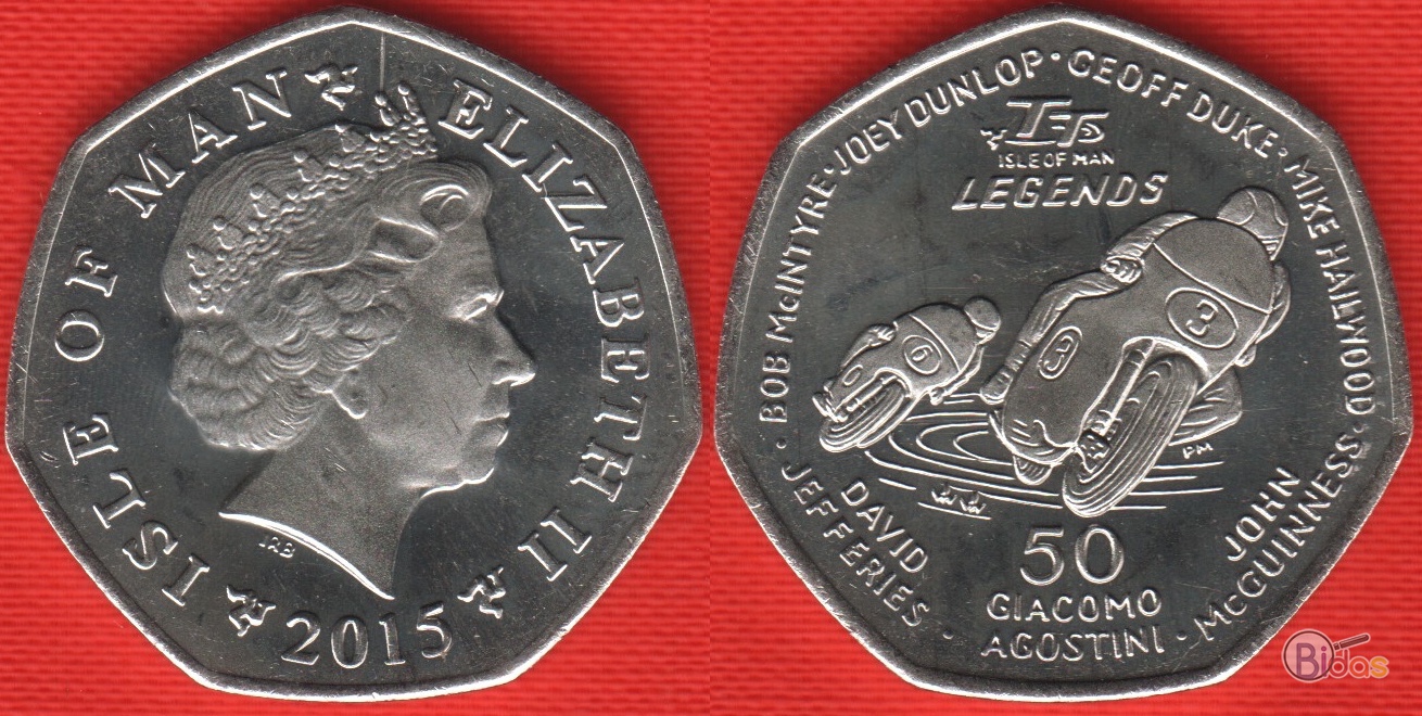 Meno sala 50 pence 2015 "TT Race Legends" UNC - Skelbimas ...