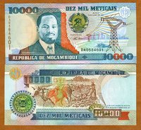  Mozambikas 10000 Metikals 1991m. P37 UNC 