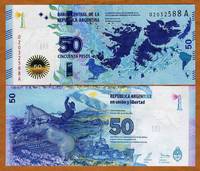  Argentina 50 Peso 2015m. P362 Proginė Folkandai 