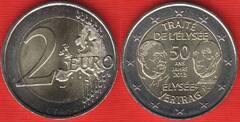  Prancūzija 2 euro 2013 "Elysee Treaty" UNC 