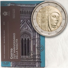  San Marinas 2 euro 2017 "Birth of Giotto" UNC 