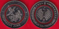  Vokietija 5 euro 2017 G "Tropical zone" UNC 