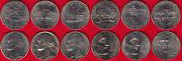  JAV 6 mon. rink. 5 cents 1977-2006 UNC 