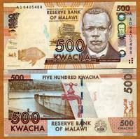  Malavis 500 Kwacha 2014m. P66 UNC 