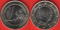  Monakas 1 euro 2018 km#194 "Albert II" UNC 