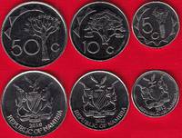  Namibija 3 mon. rink. 5-50 cents 2010-12 UNC 