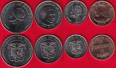  Panama 4 mon. rink. 1 cent. - 1/4 balboa 2017 UNC 