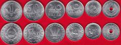  Vengrija 6 mon. rink. 2 f.-1 forint 1973-91 UNC 