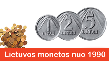 Lietuvos monetos nuo 1990